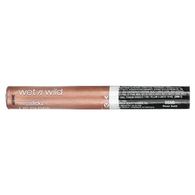 Wet n Wild, Megaslicks, Lip Gloss, 555B Rose Gold, 0,2 fl oz (6 ml)