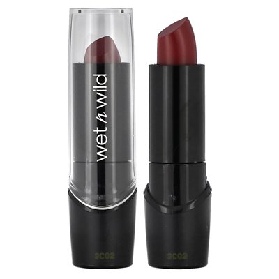 Wet n Wild, Lippenstift mit seidigem Finish, 535D Black Orchid, 0,13 oz (3,6 g)