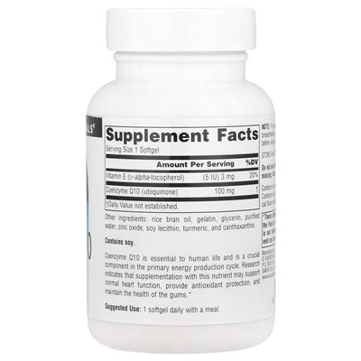 Źródło Naturals, Coenzyme Q10, 100 mg, 90 miękkich