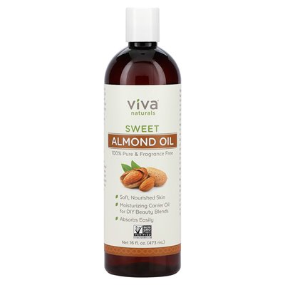 Viva Naturals, Słodkie Olej z Migdałów, 16 uncji (473 ml) Viva Naturals, Słodkie Olej z Migdałów, 16 uncji (473 ml)