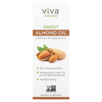 Viva Naturals, Słodkie Olej z Migdałów, 16 uncji (473 ml) Viva Naturals, Słodkie Olej z Migdałów, 16 uncji (473 ml)