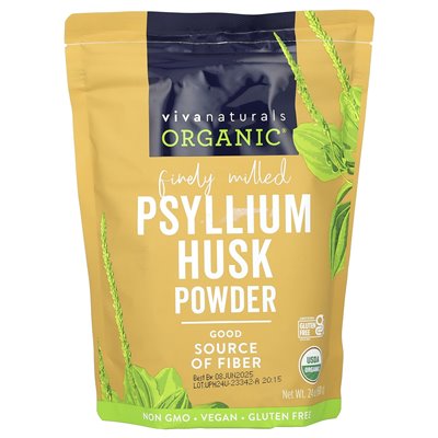 Viva Naturals, Organiczny Proszek Z Pestek Psyllium, 24 uncji (680 g) Viva Naturals, Organiczny Proszek Z Pestek Psyllium, 24 uncji (680 g)