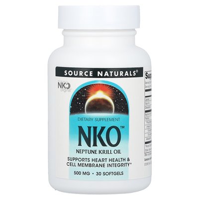 Source Naturals, NKO (Neptune Krill Oil), 500 mg, 30 weiche