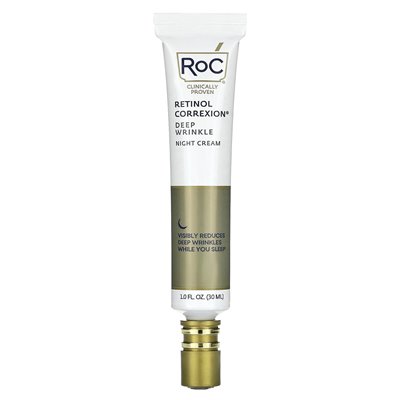 ROC, Retinol Correxion, Nachtcreme gegen tiefe Falten, 1 Fl Oz (30 ml)