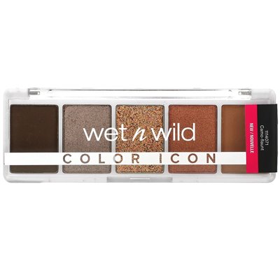 Wet n Wild, Color Icon, 5-Pan-Lidschattenpalette, 1114071 Camo-Flaunt, 0,21 oz (6 g)