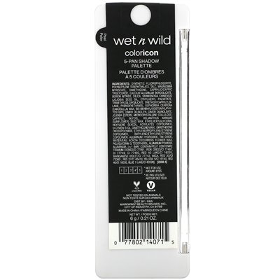Wet n Wild, Color Icon, 5-Pan-Lidschattenpalette, 1114071 Camo-Flaunt, 0,21 oz (6 g)