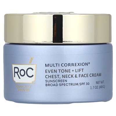 ROC, Multi Correxion®, Even Tone + Lift, Chest, Neck & Face Cream, SPF 30, 1.7 oz (48 g)
