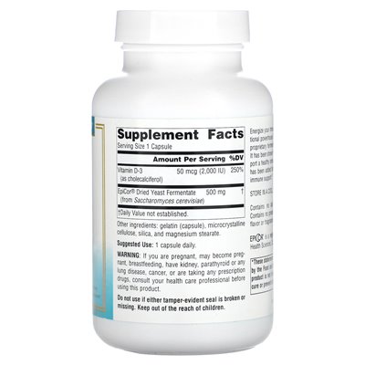 Source Naturals, EpiCor z Witaminą D-3, 500 mg, 120 kapsułek
