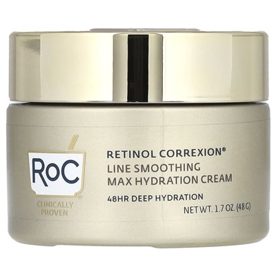ROC, Retinol Correxion, Smoothing Line Max Hydration Cream, 1.7 oz (48 g)