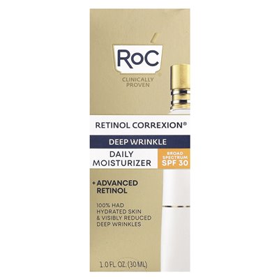 ROC, Retinol Correxion®, Deep Wrinkle Daily Cimimuryzer, SPF 30, 1 Fl Oz (30 ml)