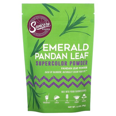 Suncore Foods, Emerald Pandan Leaf, Super Color Powder, 3.5 oz (99 g)