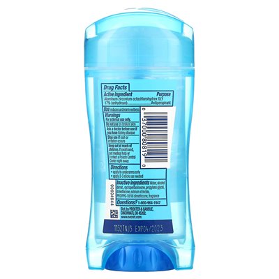 Secret, Outlast, 48 godzin dezodorant żelowy, proszek ochrony, 2,6 uncji (73 g)