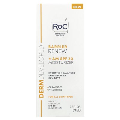 ROC, RENED BARRIER, Am Kilmurizer, SPF 30, ohne Duft, 2,5 fl oz (74 ml)