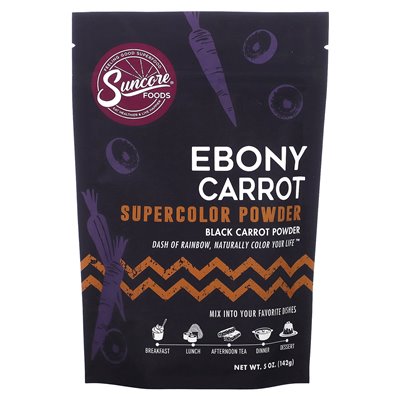 Suncore Foods, Ebony Carrot, Super Color Powder, 5 oz. (142 g)