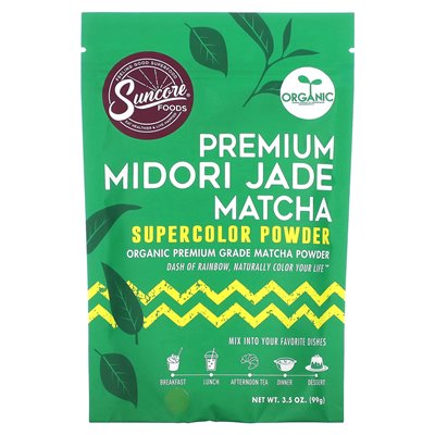 Suncore Foods, Premium Midori Jade Matcha, Super Color Powder, 3.5 oz (99 g)
