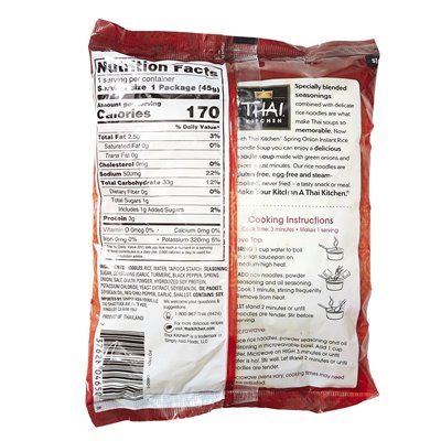Kuchnia tajska, zupa z makaronem instant ryż, sprężyna, 1,6 uncji (45 g) Kuchnia tajska, zupa z makaronem instant ryż, sprężyna, 1,6 uncji (45 g)