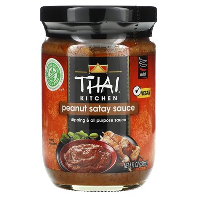 Thai Kitchen, Peanut Satay Sos, Mild, 8 Fl Oz (236 ml)