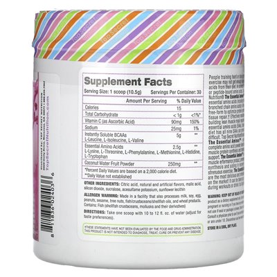 Top Top Secret Nutrition, The Essential Aminos, Raspberry Sherbet, 11,11 uncji (315 g)