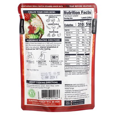 Thai Cooking, hitzefertig, Jasminreis, 8,8 oz (249 g)