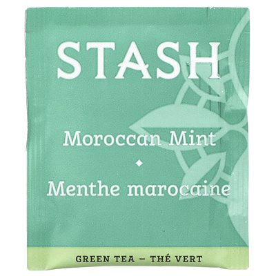 Tee, Grüner Tee, Marokkanische Achtsamkeitsminze, 20 Beutel, 0,9 Unzen (26 G)