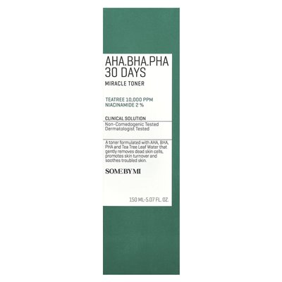 Niektóre przez Mi, aha.Bha.PHA 30 dni Miracle Toner, 5,07 fl oz (150 ml) Niektóre przez Mi, aha.Bha.PHA 30 dni Miracle Toner, 5,07 fl oz (150 ml)