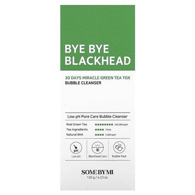 Some by Mi, bye bye Blackhead 30 Day Miracle Green Green Tox