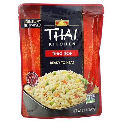 Thai Cuisine, hitzefertig, gebratener Reis, 8,8 oz (249 g) Thai Cuisine, hitzefertig, gebratener Reis, 8,8 oz (249 g)