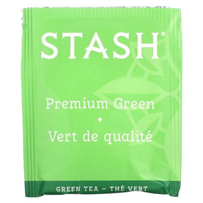 Tea, Green Tea, Premium Green, 20 Tea Bags, 1.4 Ounces (40 G)