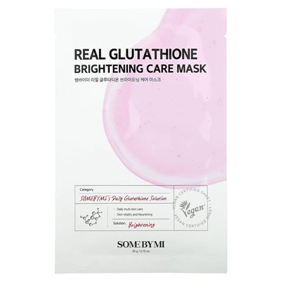 Some by Mi, Real Glutathione, Brightening Cosmetic Mask, 1 Sheet, 0.7 oz (20 g)