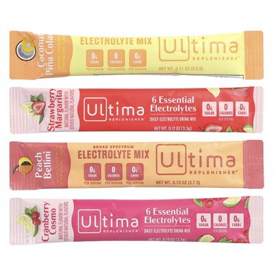 Ultima Replenisher, 6 niezbędnych elektrolitów, codzienna mieszanka napojów elektrolitowych, paczka odmian Mocktini, 16 kijów, 2