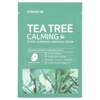 Niektóre według MI, Calming Tree Tree, świecące świetliste ampuły kosmetyczne, 1 arkusz, 0,88 uncji (25 g) Niektóre według MI, Calming Tree Tree, świecące świetliste ampuły kosmetyczne, 1 arkusz, 0,88 uncji (25 g)