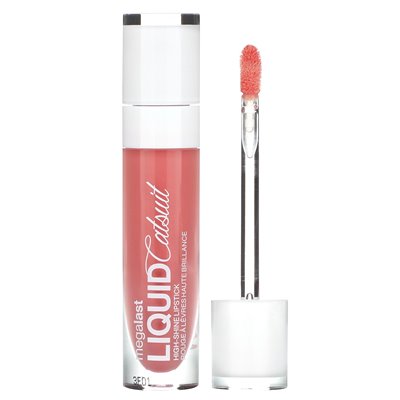 Wet n Wild, megalast, ciekł Catsuit, szminka o wysokiej błyszczącej, 941B brzoskwiniowa ukradła mój wygląd, 0,2 uncji (5,7 g)