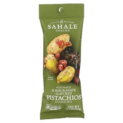 Sahale Snacks, Glazed Mix, Natural Pomegranate Pistachios, 9 Packs, 1.5 Ounces (42.5 G) Each