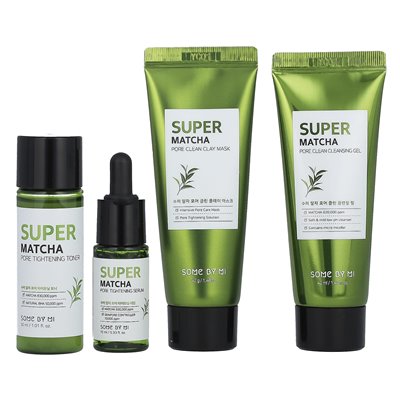 Some by MI, Super Matcha Por Care Kit, Edition, 4er Set Some by MI, Super Matcha Por Care Kit, Edition, 4er Set