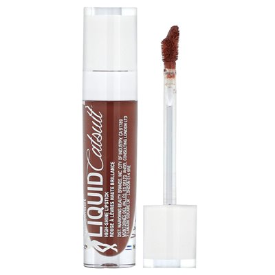 Wet n Wild, megalast, ciekł Catsuit, szminka o wysokiej błyszczącej, 945b cedr później, 0,2 uncji (5,7 g)