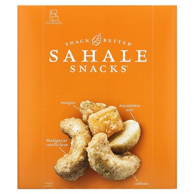 Sahale Snacks, Glazed Mix, Vanilla Mandarin Cashew-Macadamia, 9 Packs, 1.5 Ounces (42.5 G) Each