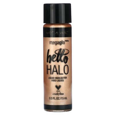Wet N Wild, Megaglo, Hello Halo Liquid Highlighter, Gilded Shlow 306B, 0,5 fl oz (15 ml) Wet N Wild, Megaglo, Hello Halo Liquid Highlighter, Gilded Shlow 306B, 0,5 fl oz (15 ml)