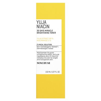 Some by Mi, Yuja Niacin, 30 Days Bright Miracle Brightening Toner, 5.07 fl oz (150 ml)