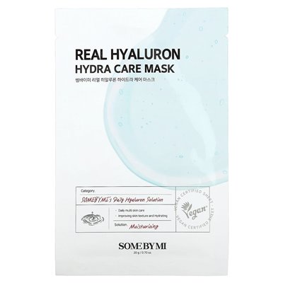 Some MI, Real Hyaluron, Hydra Care Beauty Mask, 1 sheet, 0.70 oz (20 g)