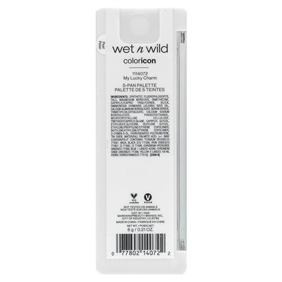 Wet n Wild, Color Icon, 5-pan Eyeshadow Palette, 1114072 My Lucky Charm, 0.21 oz (6 g)