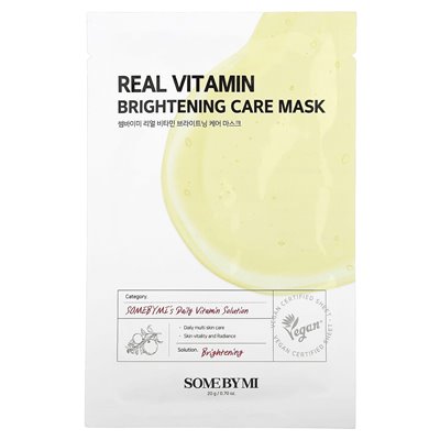 Some of MI, Real Vitamin, Brightening Beauty Mask, 1 sheet, 0.70 oz (20 g)
