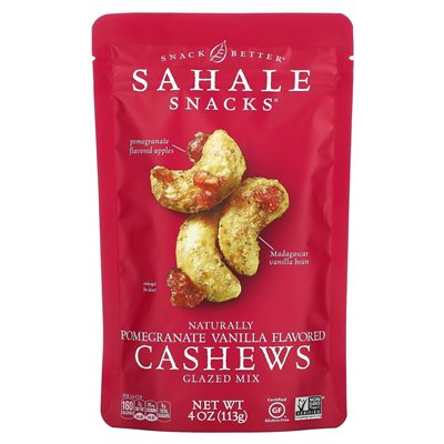 Sahale Snacks, Glazed Mix, Natural Pomegranate Vanilla Cashew, 4 oz (113 g)