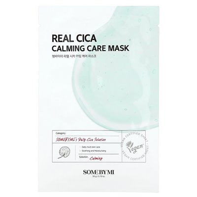 Niektóre autorstwa MI, prawdziwa CICA, Calming Care Beauty Mask, 1 arkusz, 0,70 uncji (20 g)