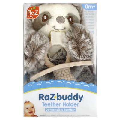 Razbaby, Raz-Buddy, Teether Holder, odłączona je, 0 miesięcy+, lenistwo, 1 liczba Razbaby, Raz-Buddy, Teether Holder, odłączona je, 0 miesięcy+, lenistwo, 1 liczba