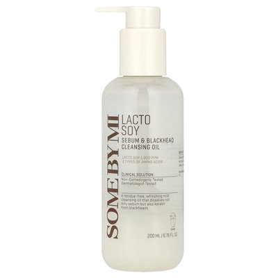 Niektóre autorstwa MI, Lacto Soy, Sebum &amp Blackhead olej oczyszczający, 6,76 fl oz (200 ml)