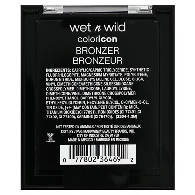 Wet n Wild, Color Icon, Bronzer, 740A Ticket to Brazil, 0.38 oz (11 g)