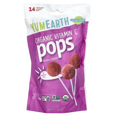 Yumearth, Organic Vitamin C Pops, Assorted, 14 Pops, 3.1 oz (87 g)