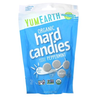 Yumearth, organiczne cukierki twarde, pieprz, 3,3 uncji (93,6 g)