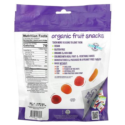 Yumearth, organiczne przekąski owocowe, ulubione, 5 opakowań, 0,7 uncji (19,8 g)