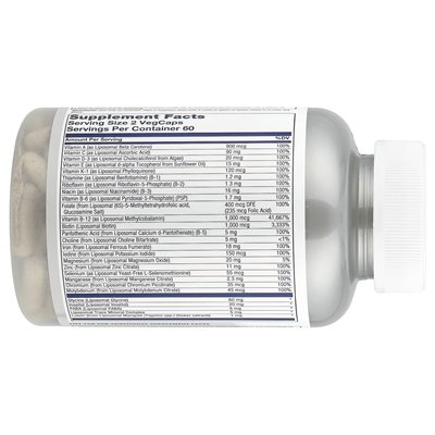 Solaray, High Potency Liposomal Women's Multivitamin, 120 Vegcaps